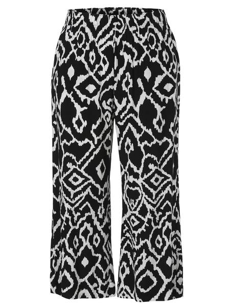 Hose 3/4 ausgestelltes Bein - 100990/schwarz / wei