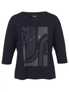 Sweatshirt Rundhals 3/4 Arm Motiv