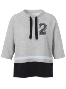 Sweatshirt Stehkragen 3/4 Arm