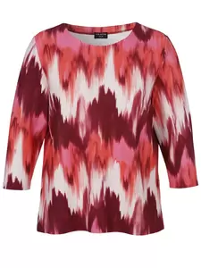 Sweatshirt Rundhals 3/4 Arm Druck