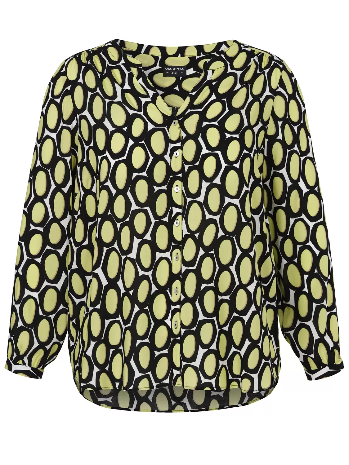 Bluse V-Ausschnitt 1/1 Arm Druck female