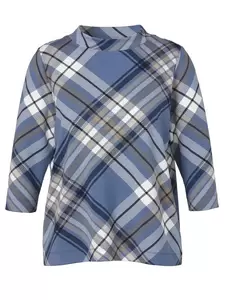 Sweatshirt Stehkragen 3/4 Arm Druck