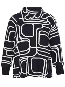 Sweatshirt Kragen 1/1 Arm Druck