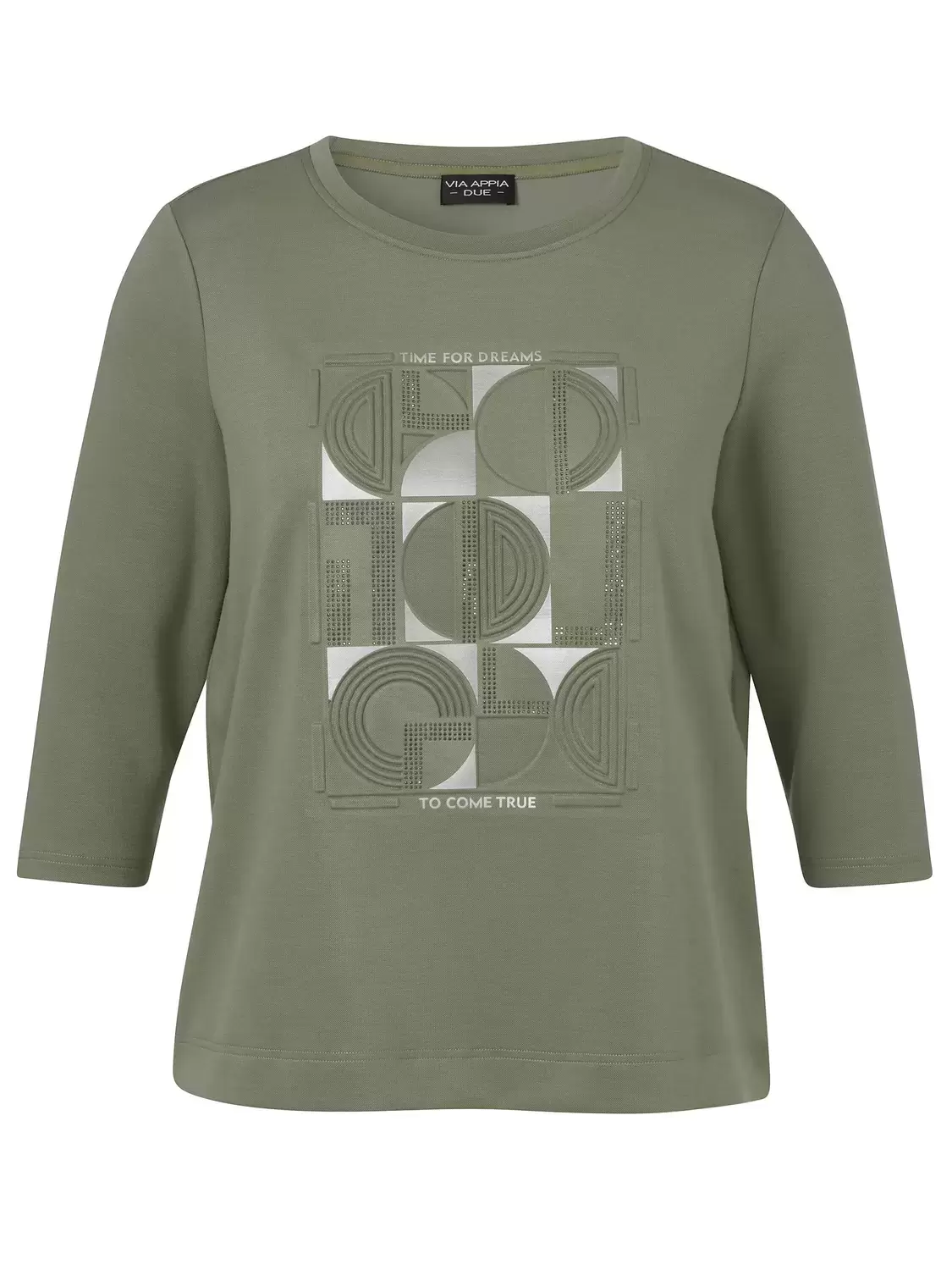 Sweatshirt Rundhals 3/4 Arm Motiv female