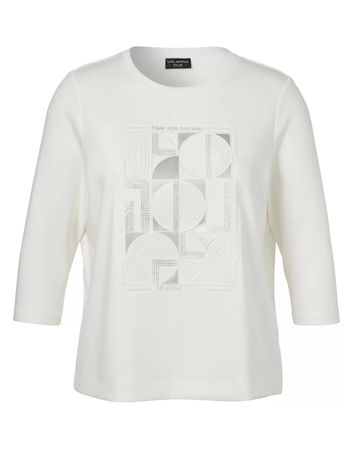 Sweatshirt Rundhals 3/4 Arm Motiv female