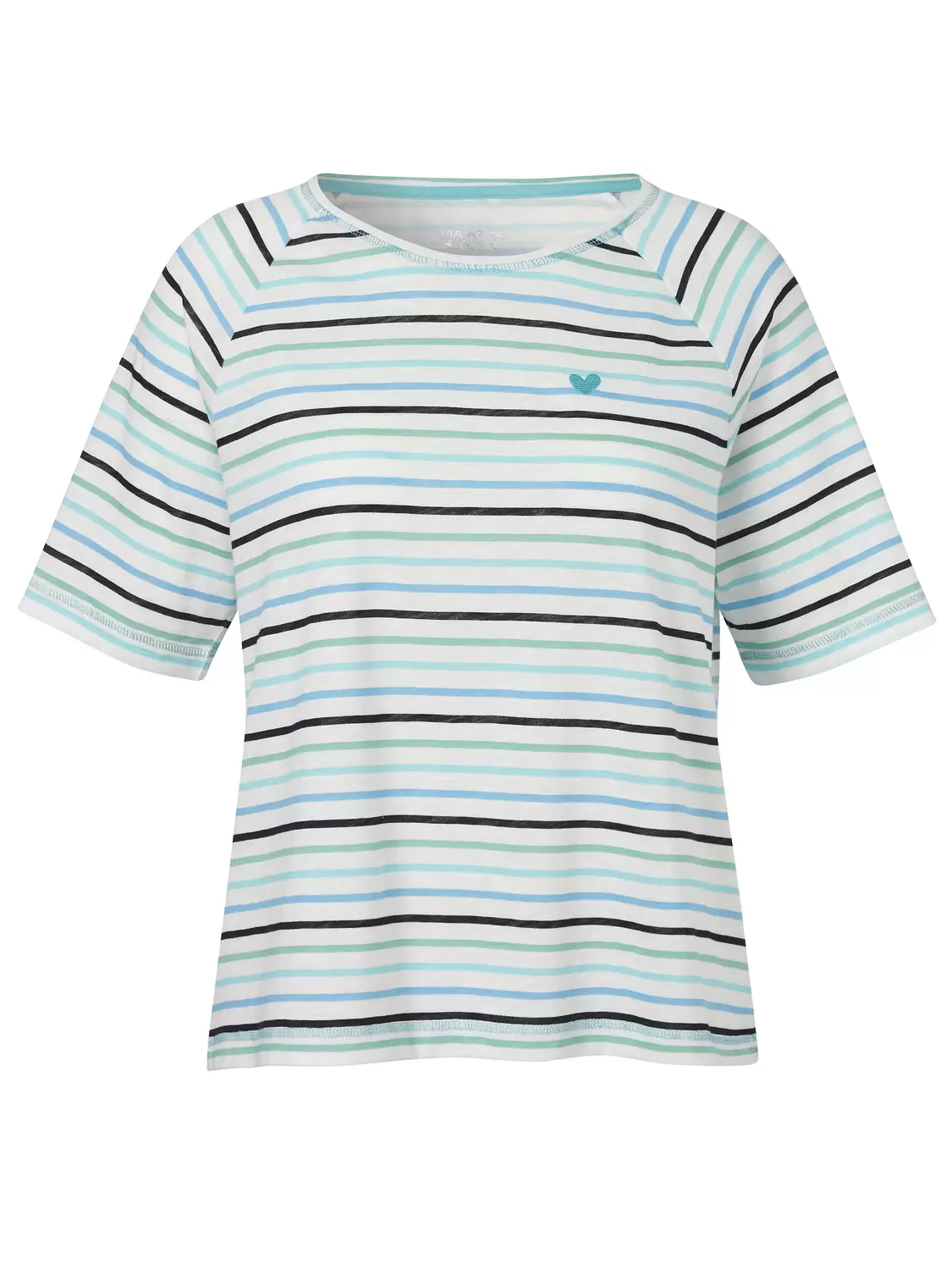 T-Shirt Rundhals 1/2 Arm Ringel female