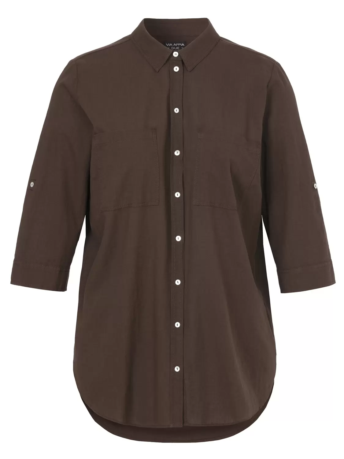 Bluse Hemdkragen 3/4 Arm female