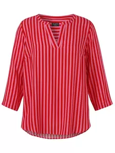 Tunika V-Ausschnitt 3/4 Arm Druck