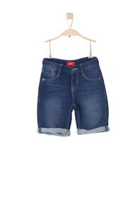 BERMUDA, blue denim non stretch