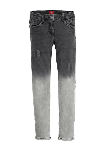 HOSE - 97Z6/grey/black denim stretch