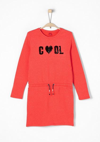 KLEID KURZ - 32W6/red melange