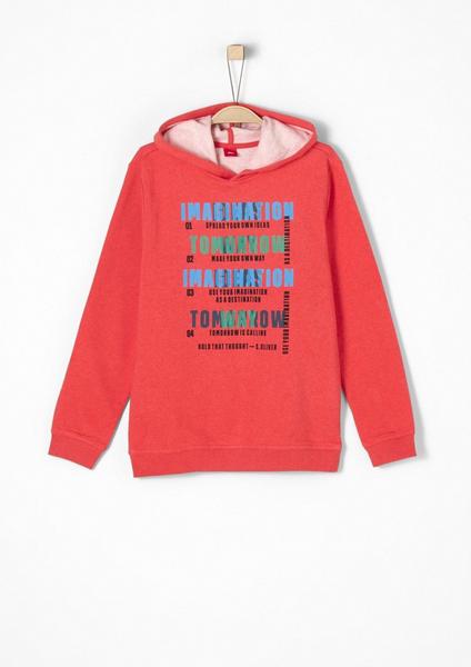 SWEATSHIRT LANGARM - 32W0/red melange