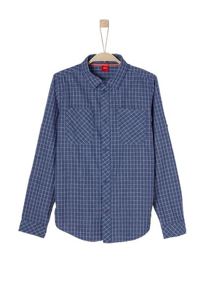HEMD LANGARM - 58N5/dark blue check