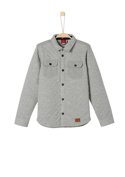 SWEATSHIRT-JACKE - 94N2/light grey check