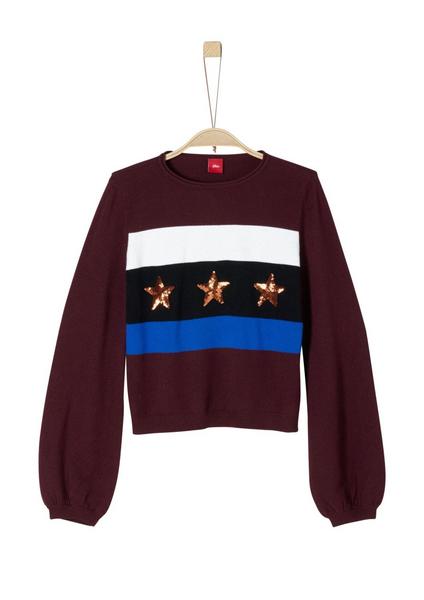 PULLOVER LANGARM - 3991/dark pink