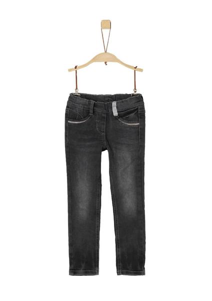 HOSE - 98Z7/grey/black denim stretch