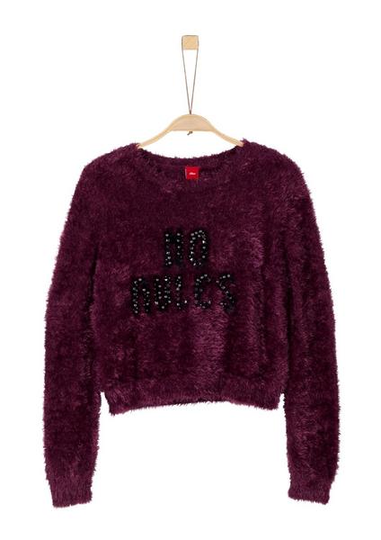 PULLOVER LANGARM - 3991/dark pink