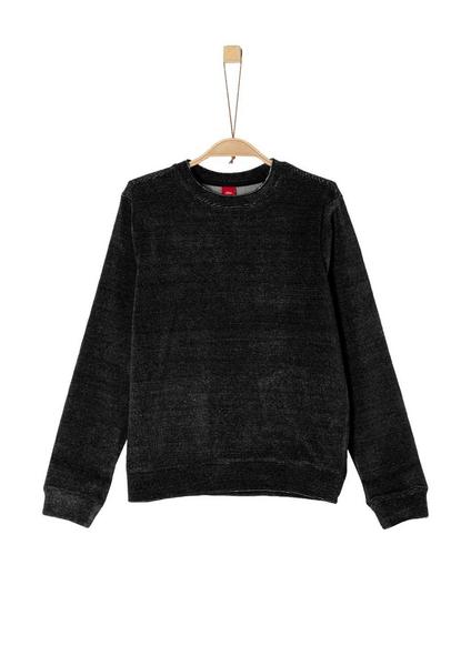 SWEATSHIRT LANGARM - 99X3/black knit
