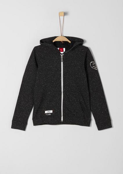 SWEATSHIRT LANGARM - 99W6/black melange