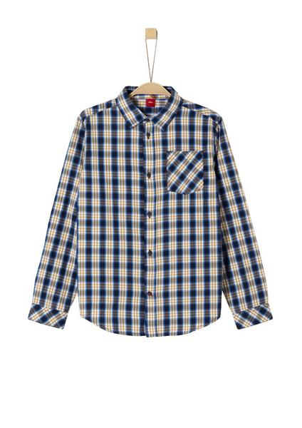 HEMD LANGARM - 58N3/dark blue check