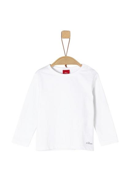 T-SHIRT LANGARM - 0100/white