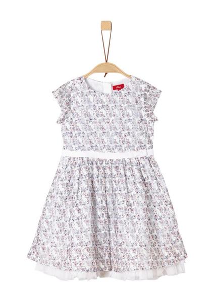 KLEID KURZ - 01A2/white AOP