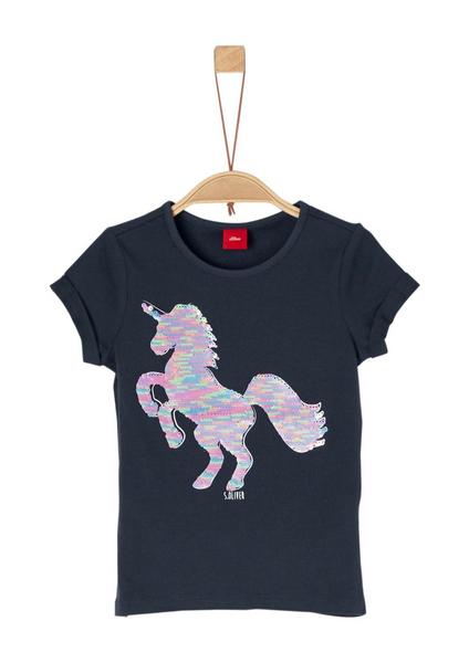 T-SHIRT KURZARM - 5834/dark blue