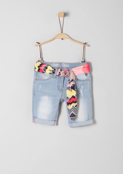 BERMUDA - 51Z7/blue denim stretch