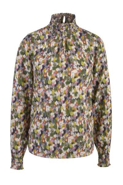 Smok Collar Blouse