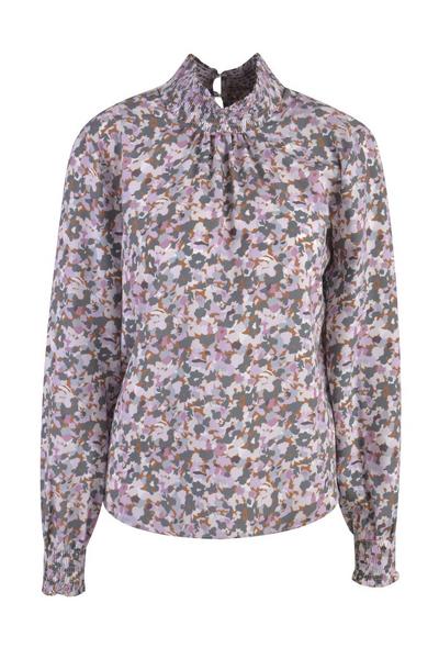 Smocked Collar Blouse