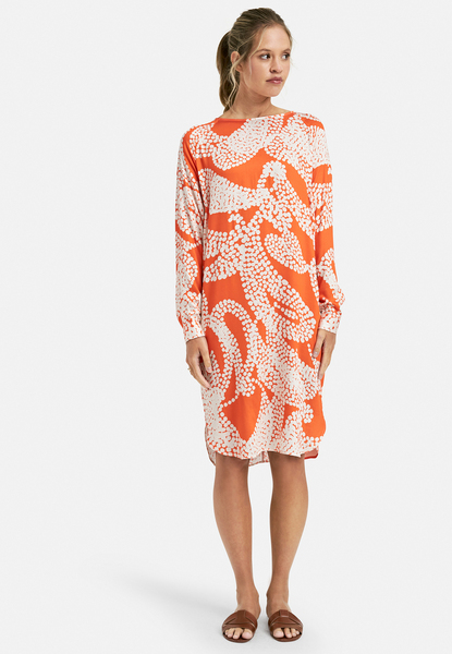 Da.Kleider kurz - 1300/orange print