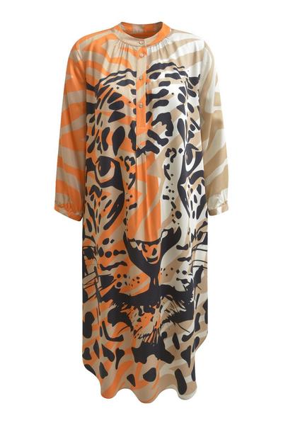 Da.Blusen 1/2 A - 1319/mandarin print