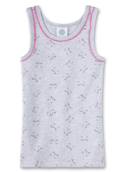 Shirt w/o sleeves allover - 1646/hellgrau m