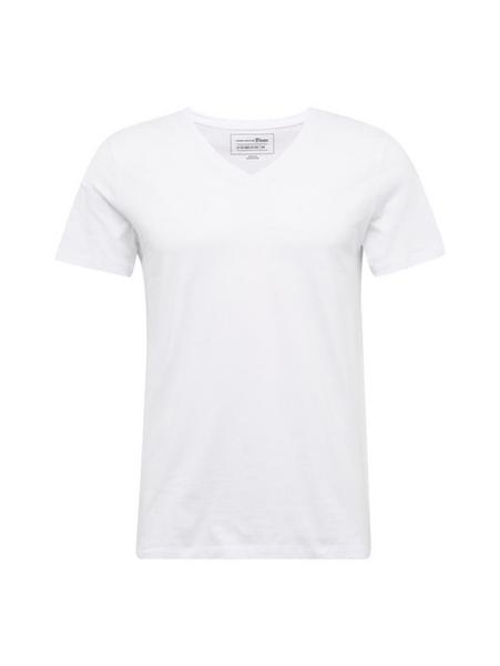 T-Shirt 1/2 v-neck - 2000/white