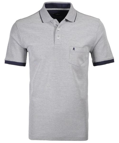Polo button bicolour - 711/DUNKELBLAU