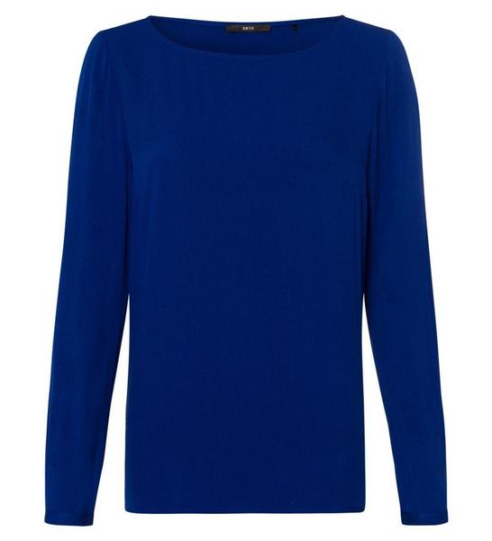 Bluse Rundhalsausschnitt langarm