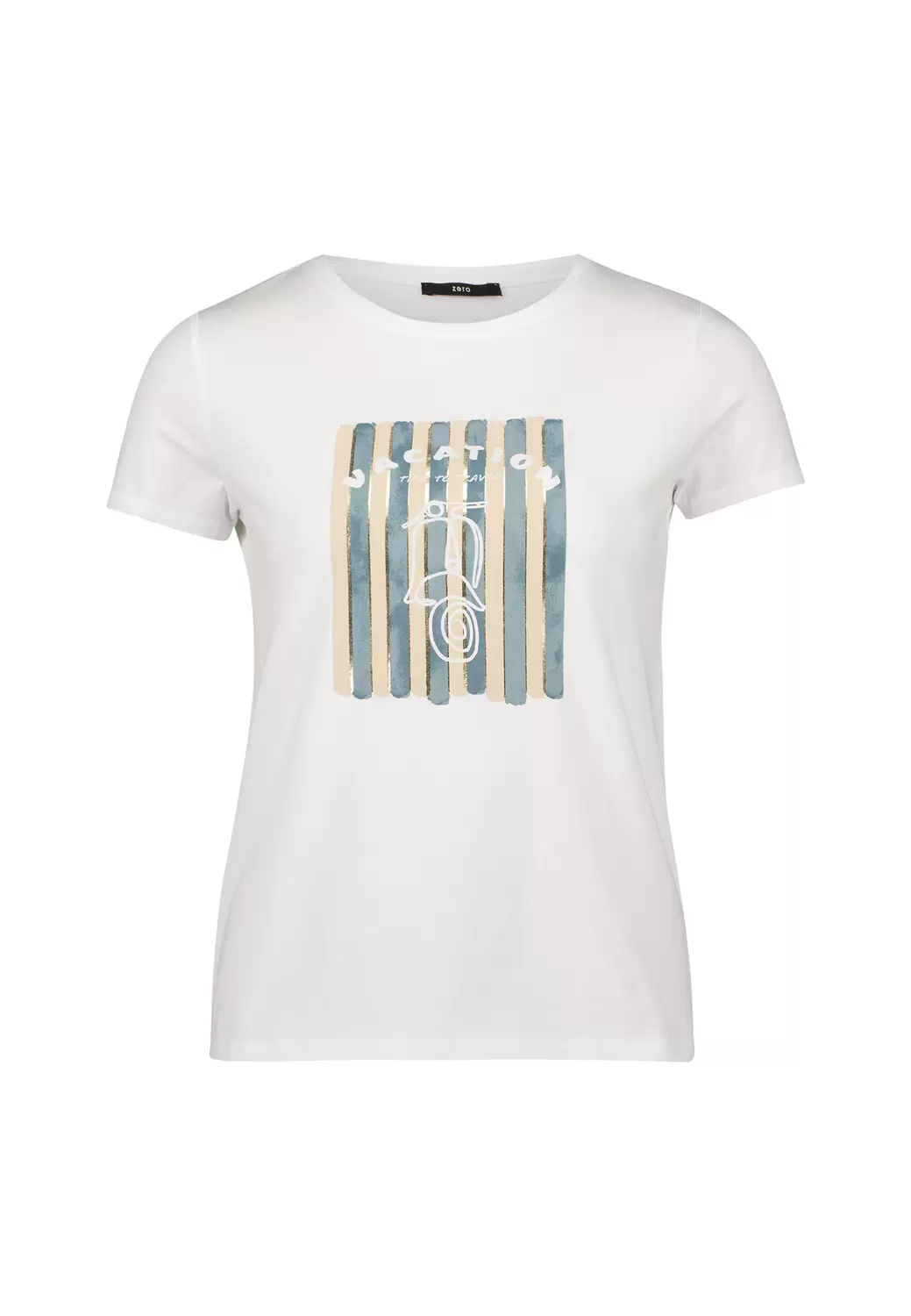 zero T-Shirt / Top - 1980/Patch WhiteBlue
