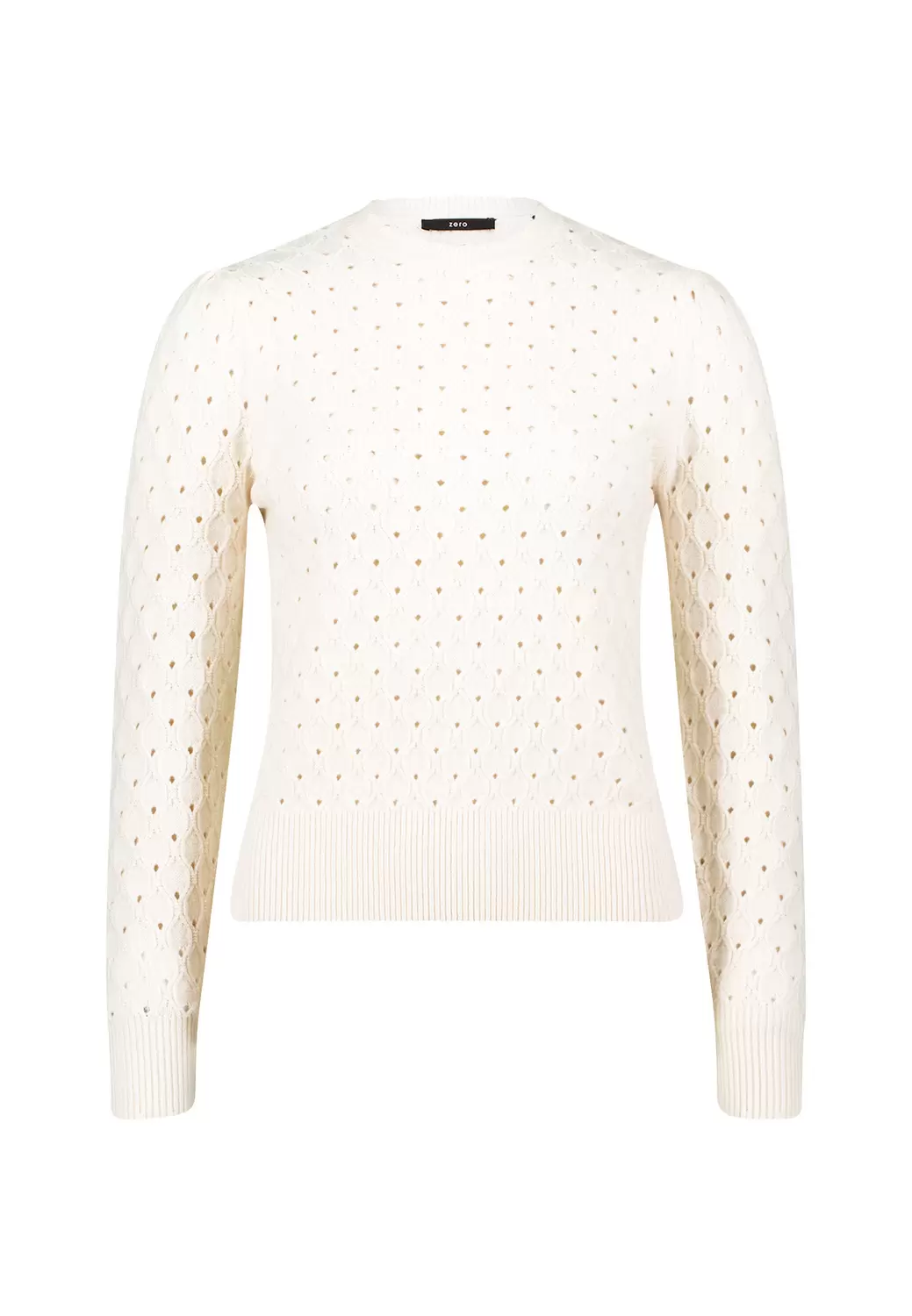 Pullover mit Lochstrickmuster