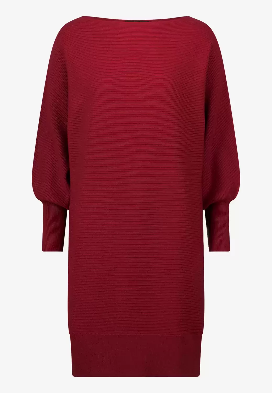 Strickkleid strukturiert  U-Boot Ausschnitt