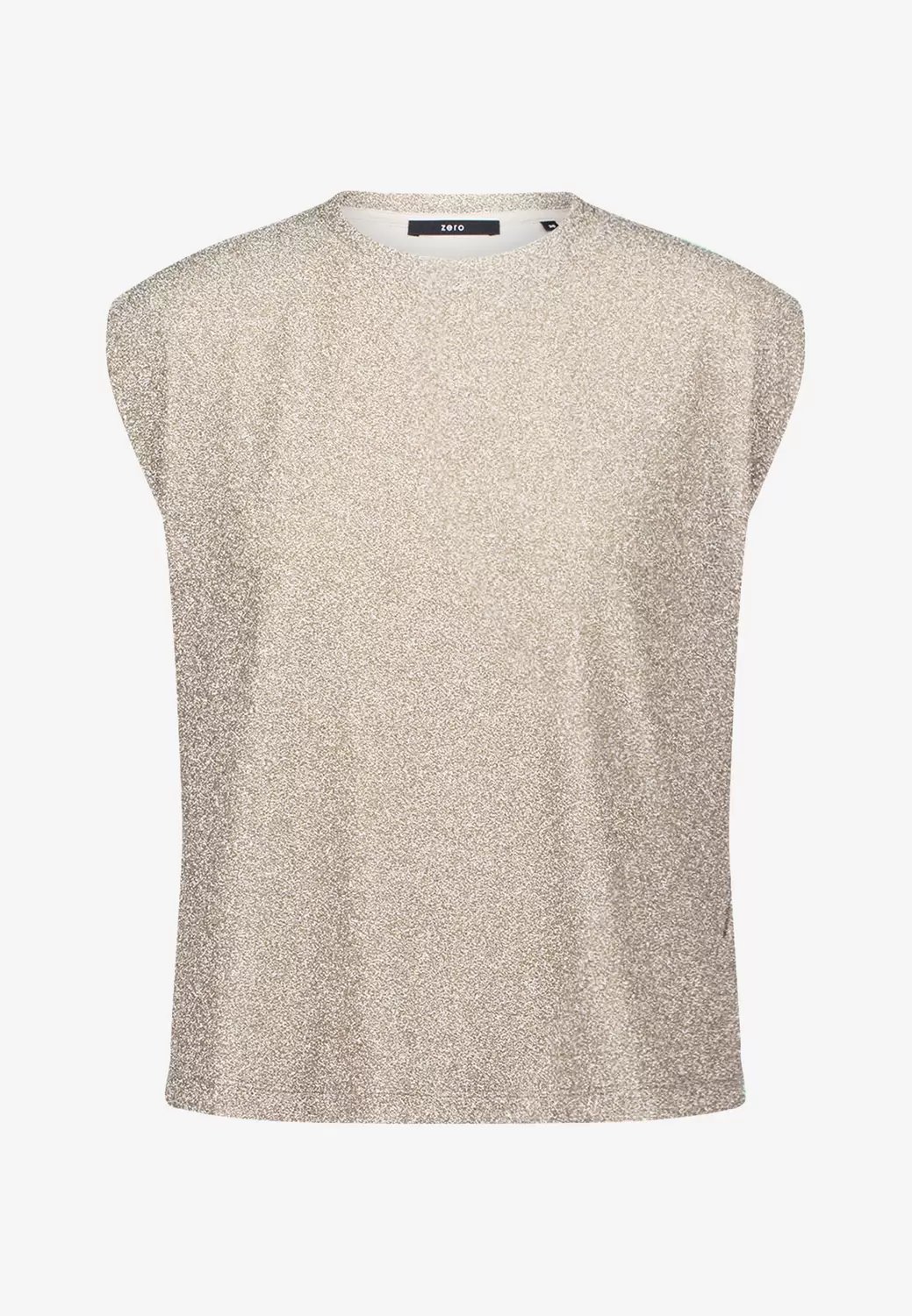 Glitzer-Shirt mit Rundhalsausschnitt