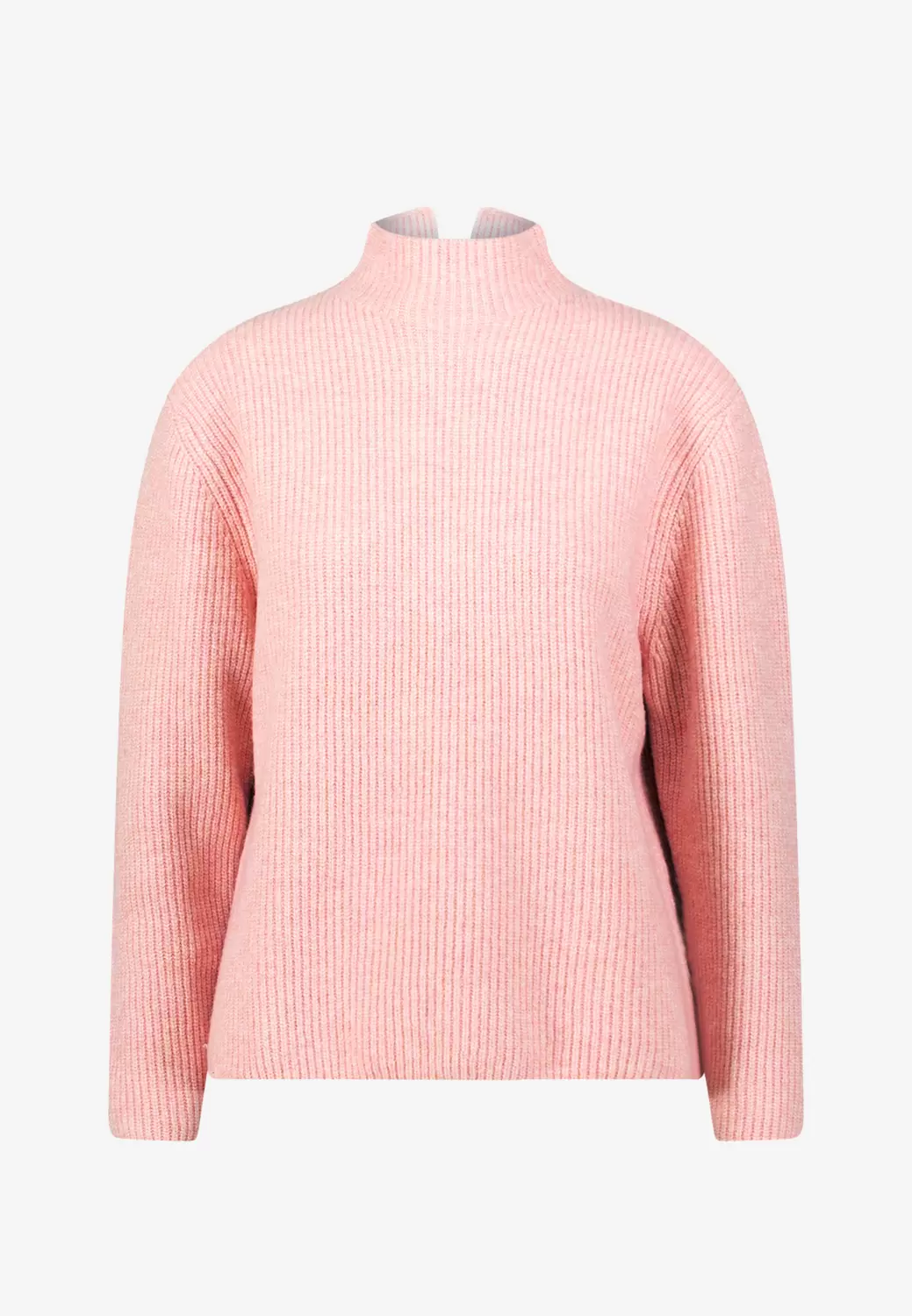 Strickpullover mit Stehkragen