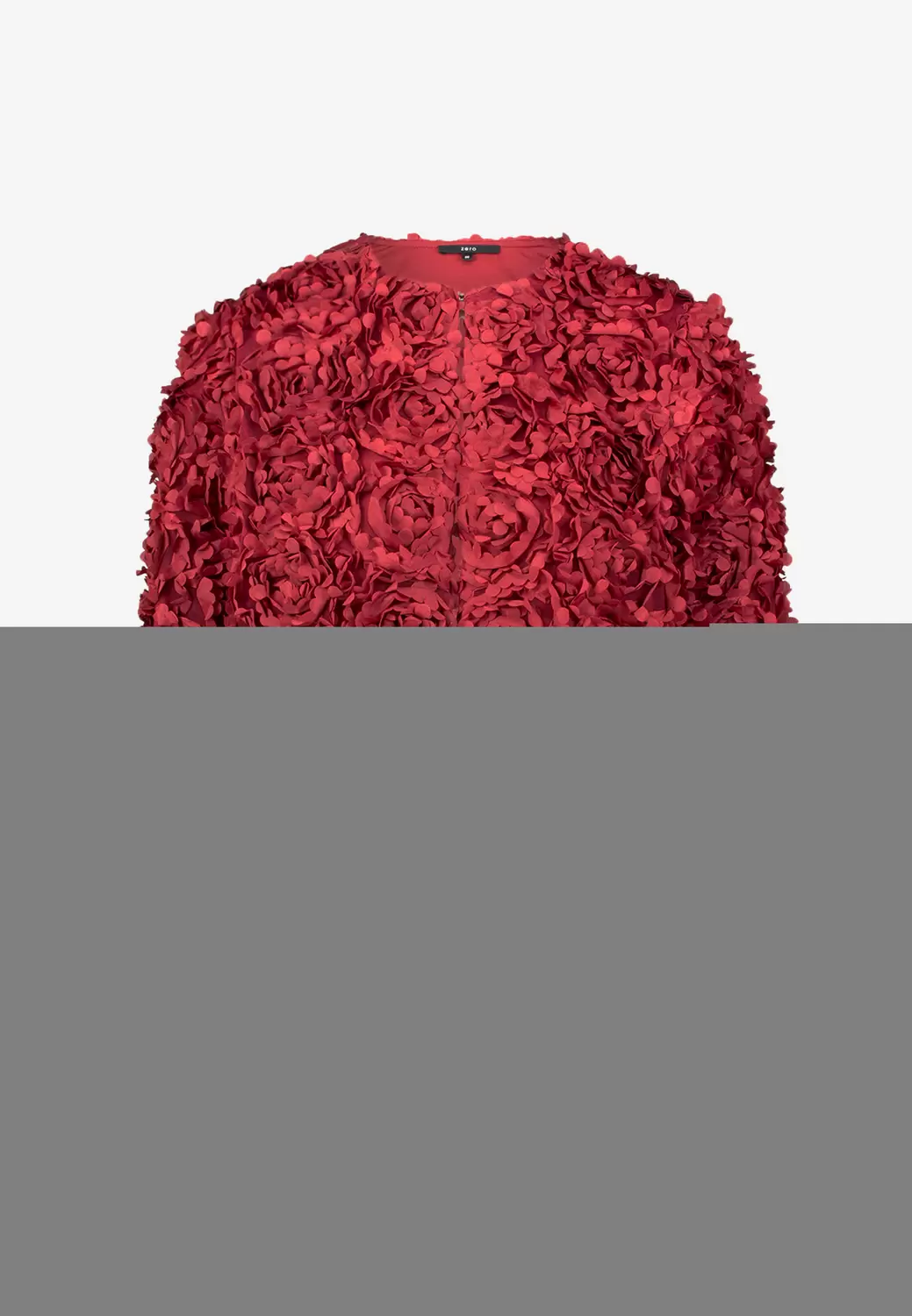 Bolero-Jacke mit 3D Blumen