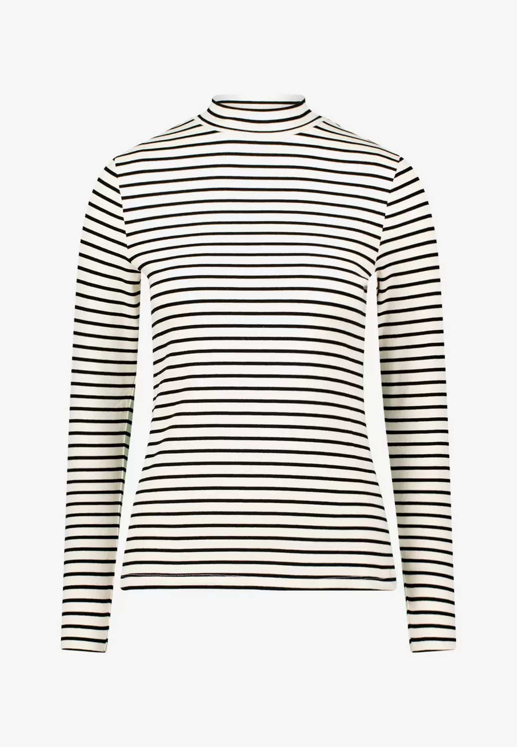 Ringelshirt mit Stehkragen