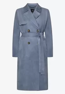 Mantel in Lederoptik