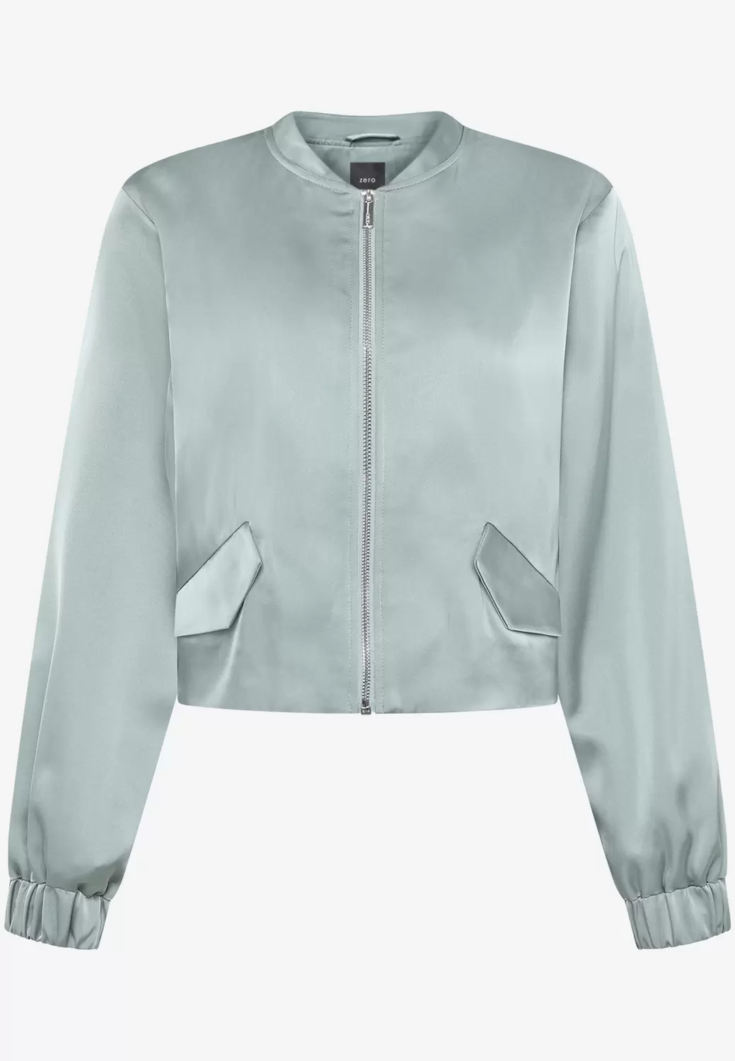 Satin-Jacke  mit Reißverschluss