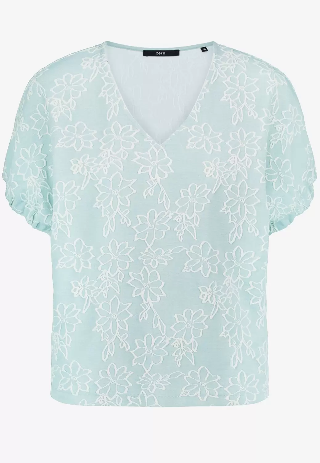 Shirt mit Blumen-Stickerei