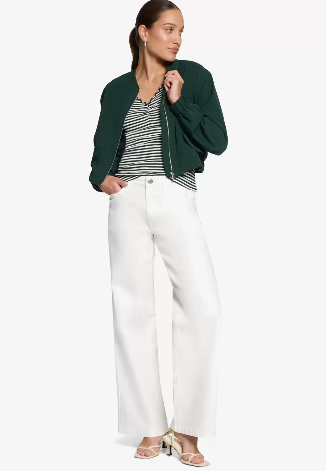 Shirt gestreift mit Raffung