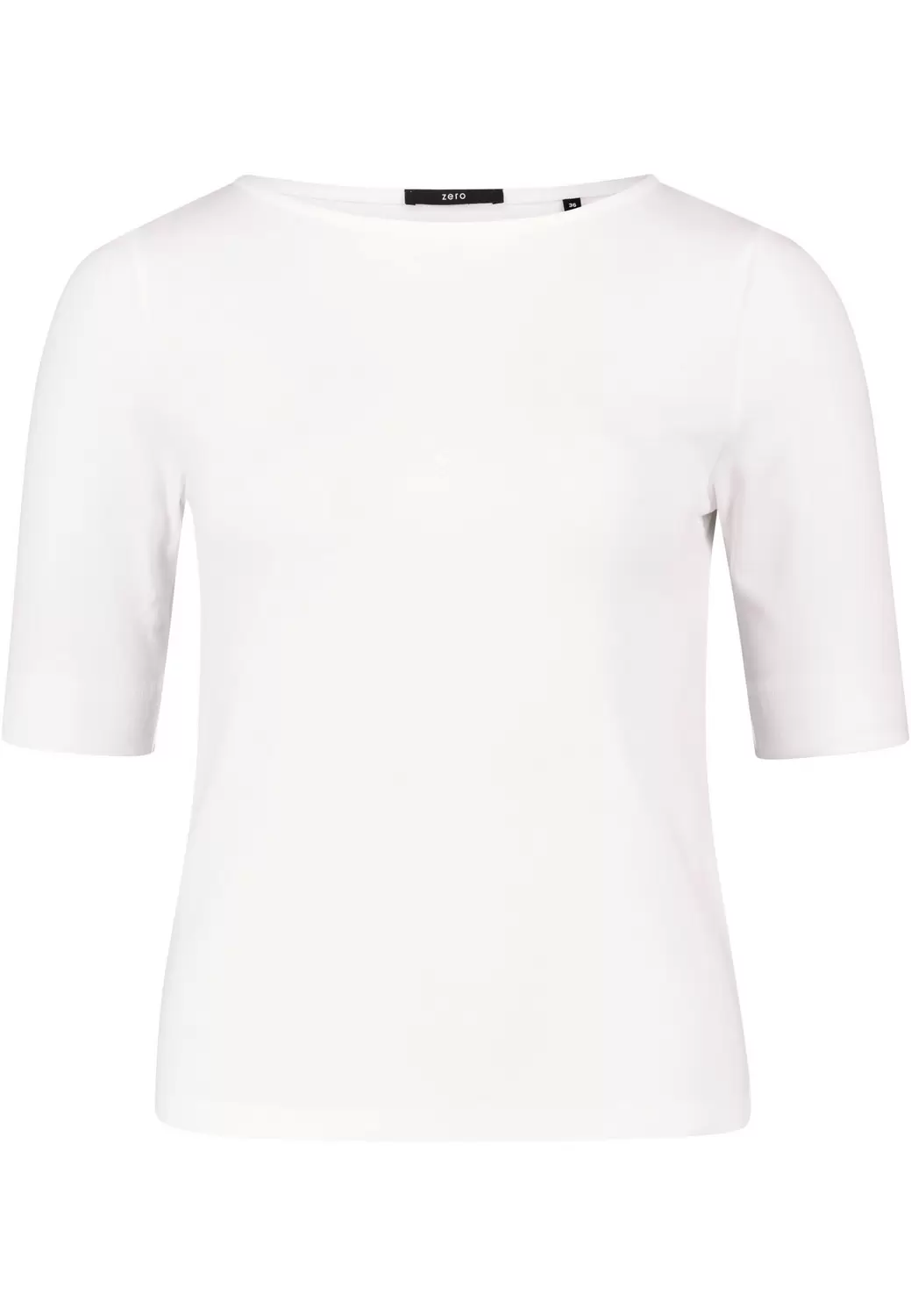 Basic Shirt  mit U-Boot-Ausschnitt