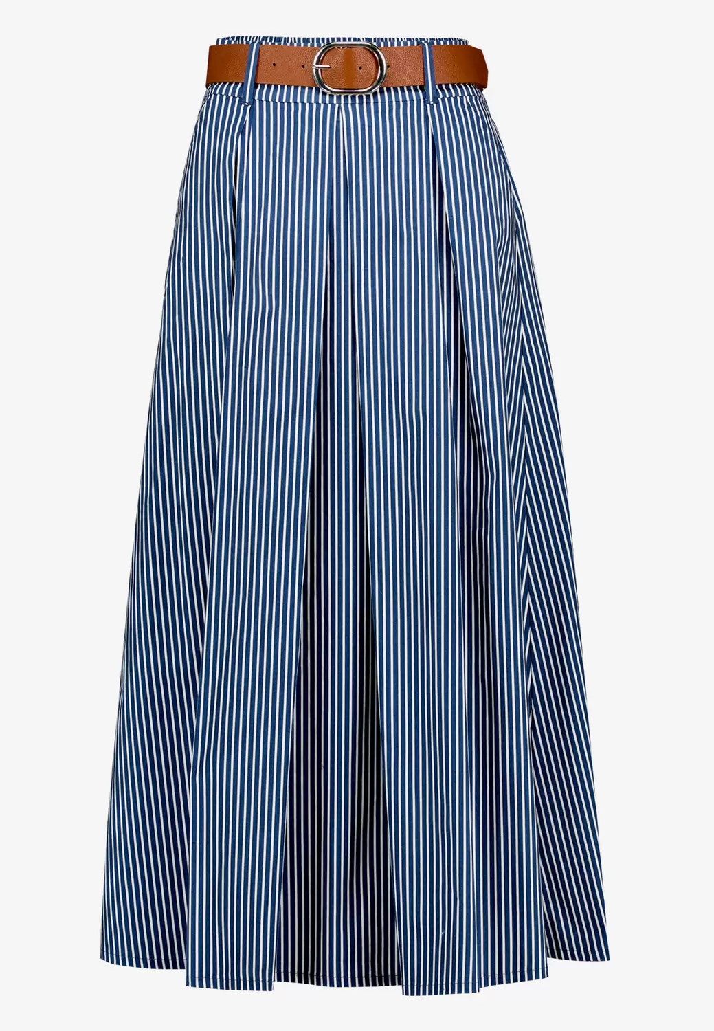 Midirock  gestreift mit Gürtel