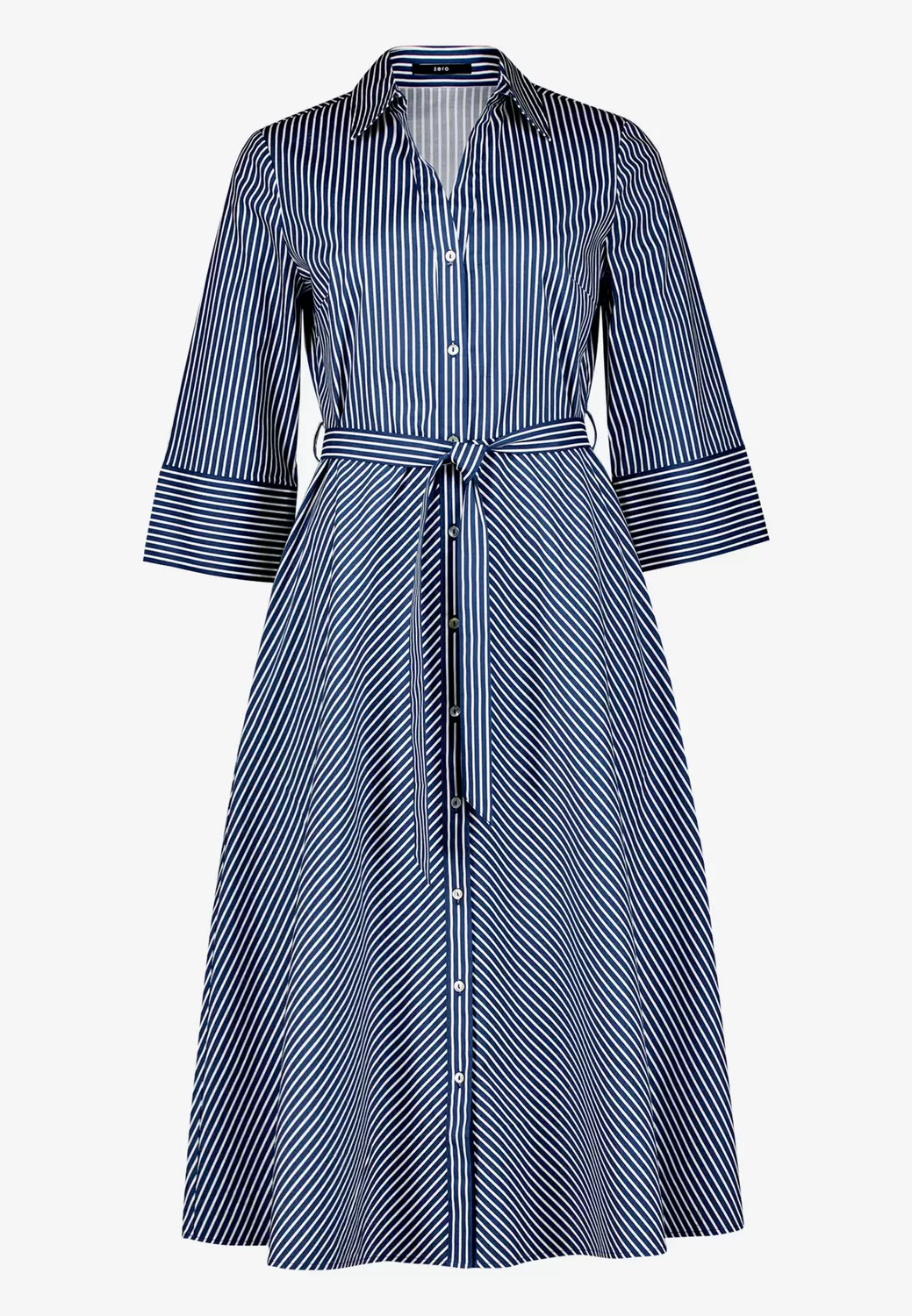 Hemdblusenkleid mit 3/4 Arm